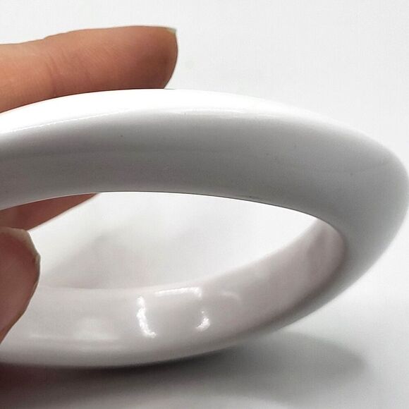 Chunky Asymmetrical Acrylic Bangle Bracelet 7in - Picture 2 of 4